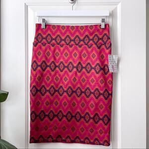 Lularoe Pencil Skirt Southwestern Aztec Pink Medium
